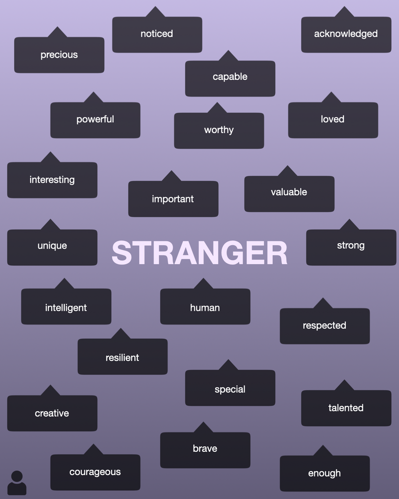 HOW TO SEE THE SOMEONE BEHIND THE STRANGER