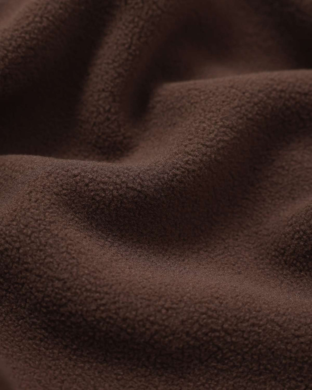 Dark brown wave fleece fabric with soft textured pile