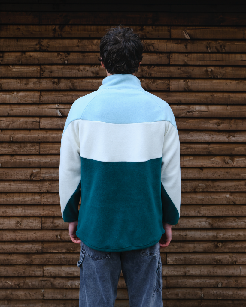 coastal wave green unisex fleece