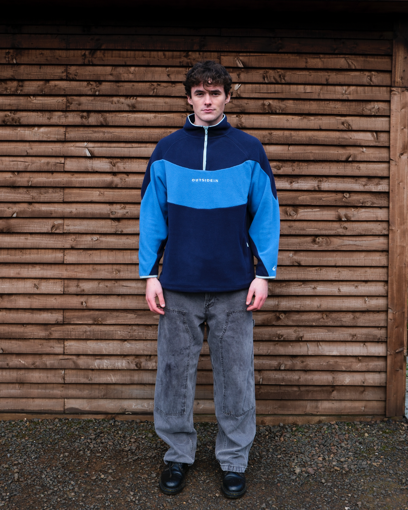 Navy and Blue Unisex Fleece