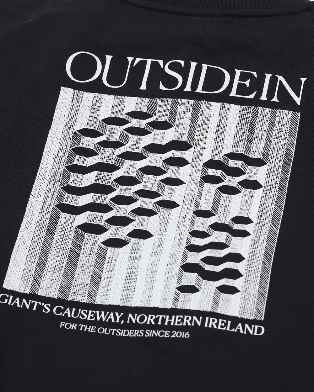 Abstract Cause Black T-Shirt Back Graphic