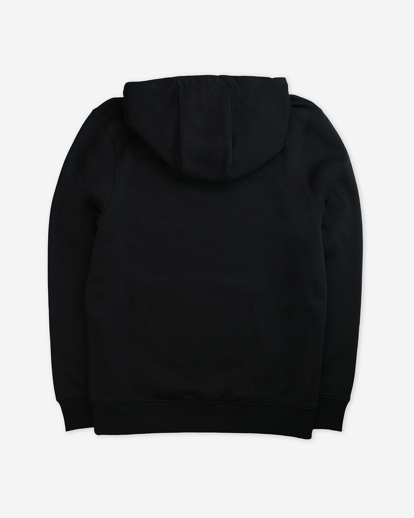 Black hoodie with Horizon chest graphic