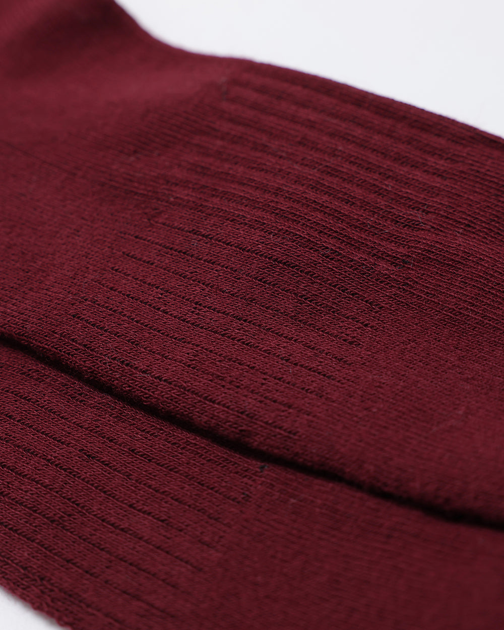 OutsideIn Burgundy Vintage Socks, close up texture