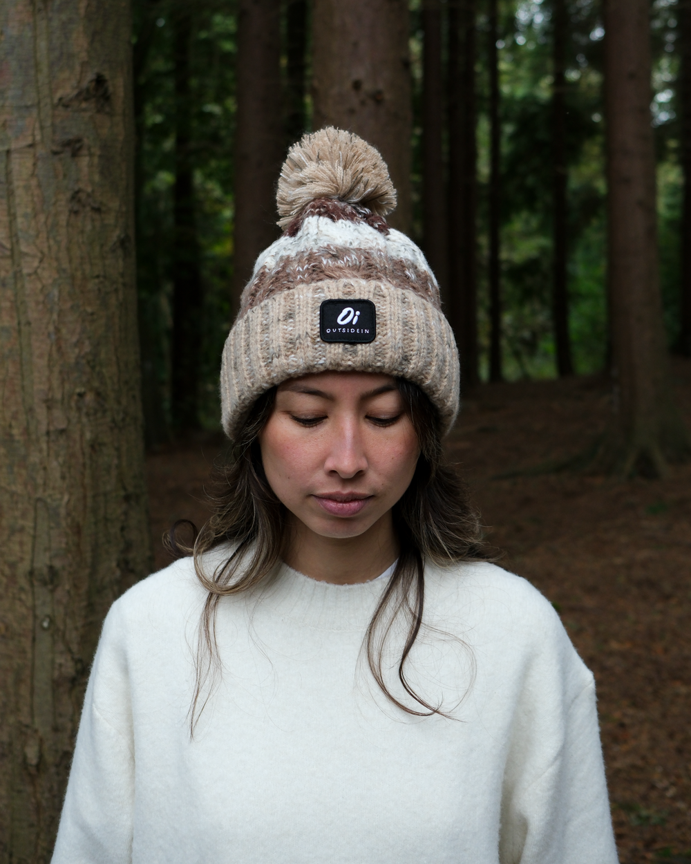 OutsideIn Chestnut Trail Pom Pom hat
