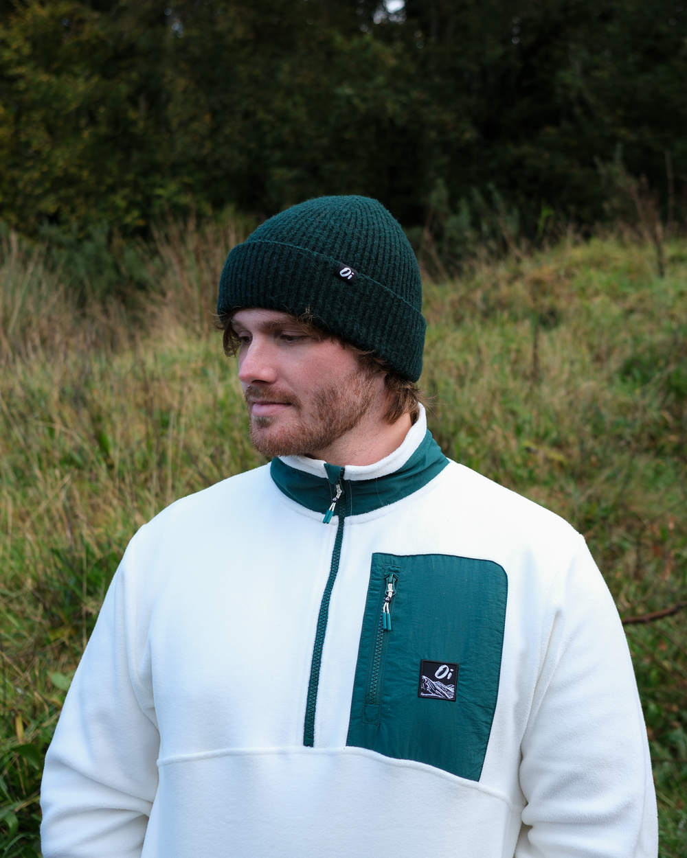 OutsideIn Forest Elements Beanie, men lifestyle photo

