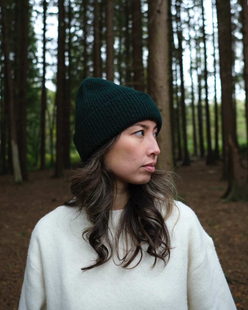 OutsideIn Forest Elements Beanie, lifestyle photo

