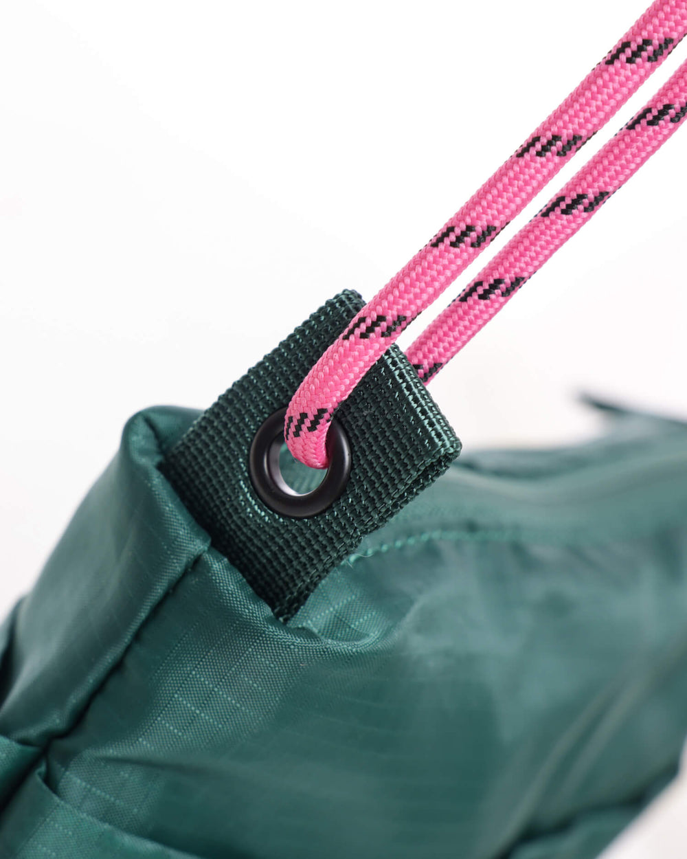Close up of OutsideIn Forest Green Lightweight Shoulder Pouch