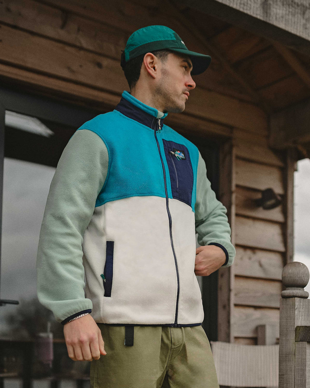 OutsideIn Sea Glass Signature Pocket Full Zip Fleece