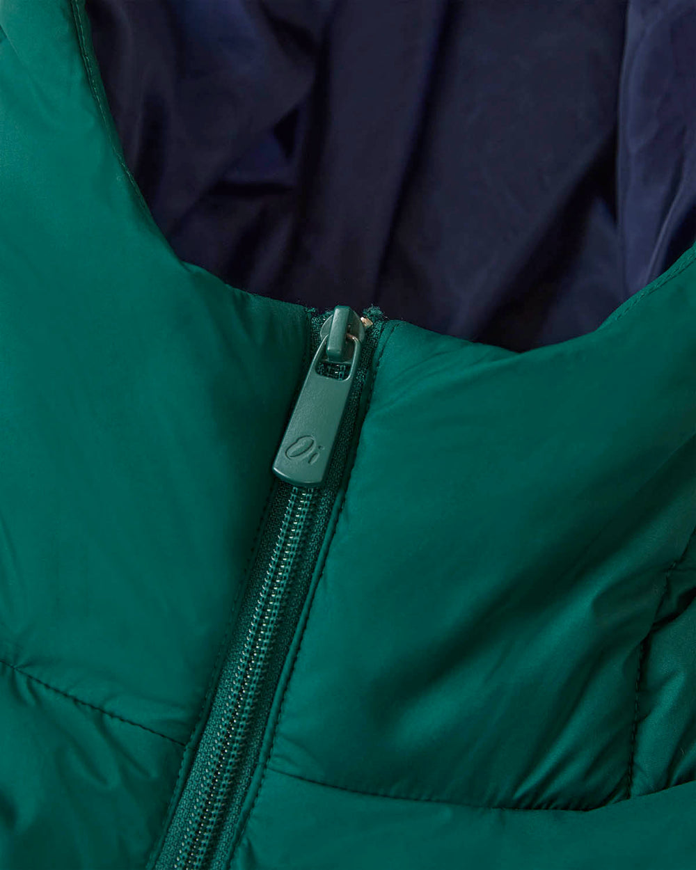 OutsideIn Green Panel Puffer Jacket with zip