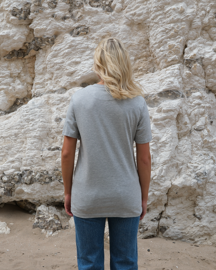 Light Grey T-shirt with graphic on chest