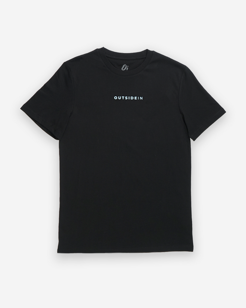 Black T-shirt with Horizon graphic on back