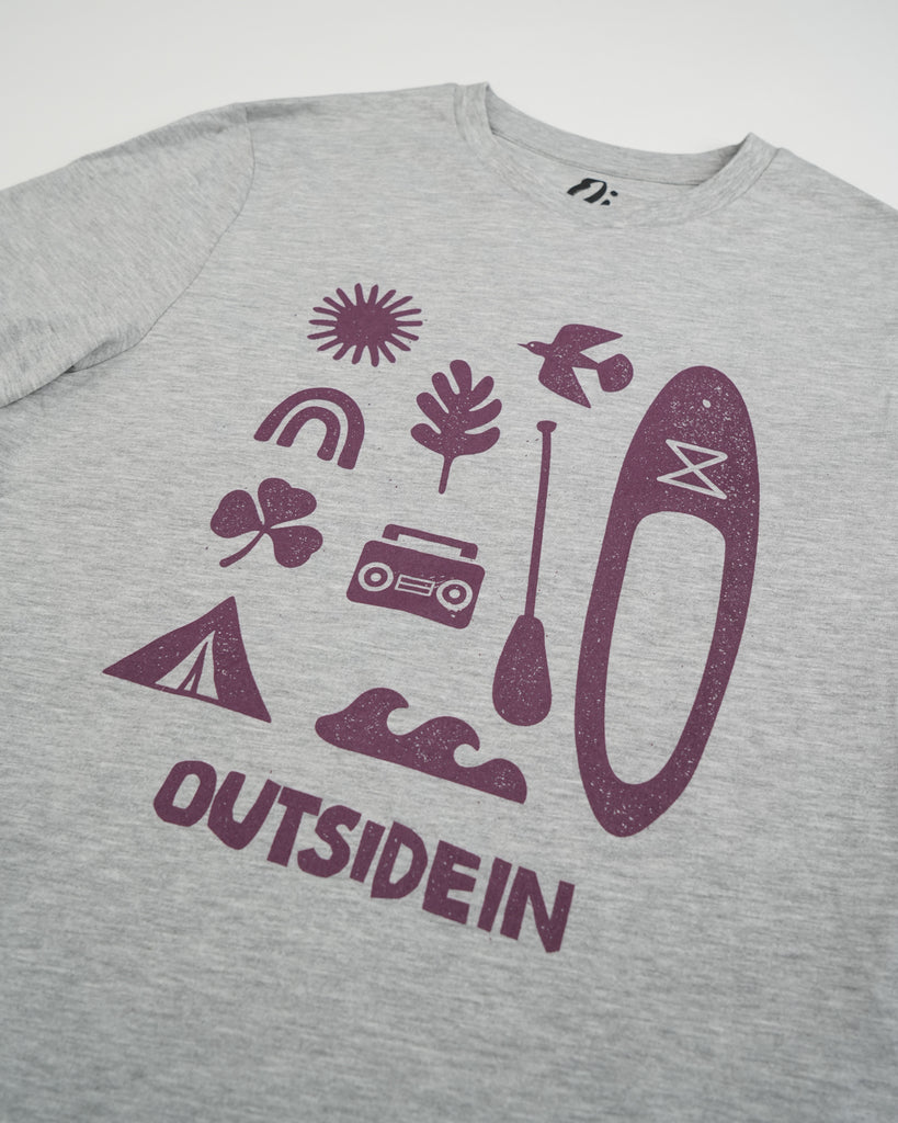 Light Grey T-shirt with graphic on chest