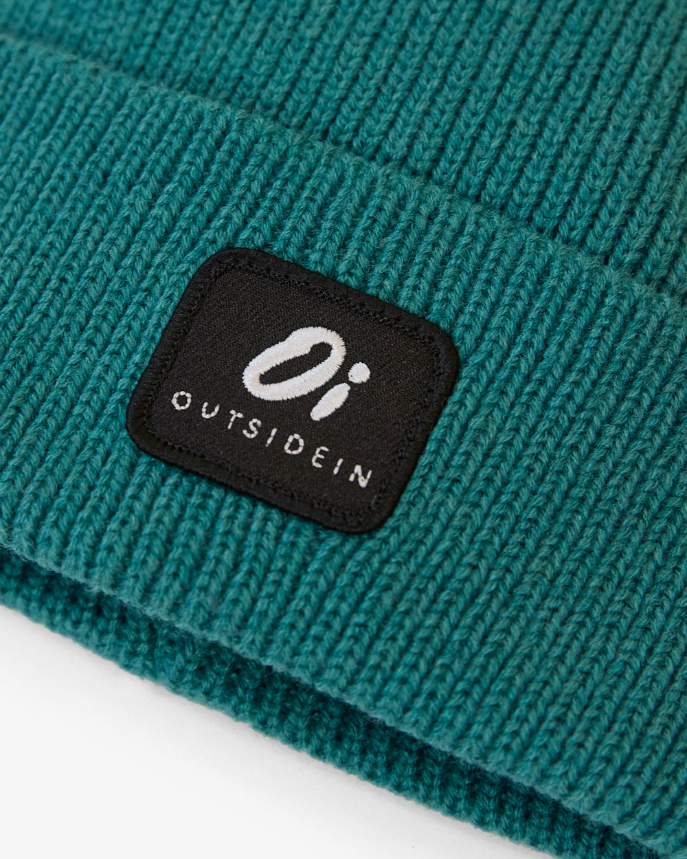 OutsideIn Marine Ribbed Beanie, close view