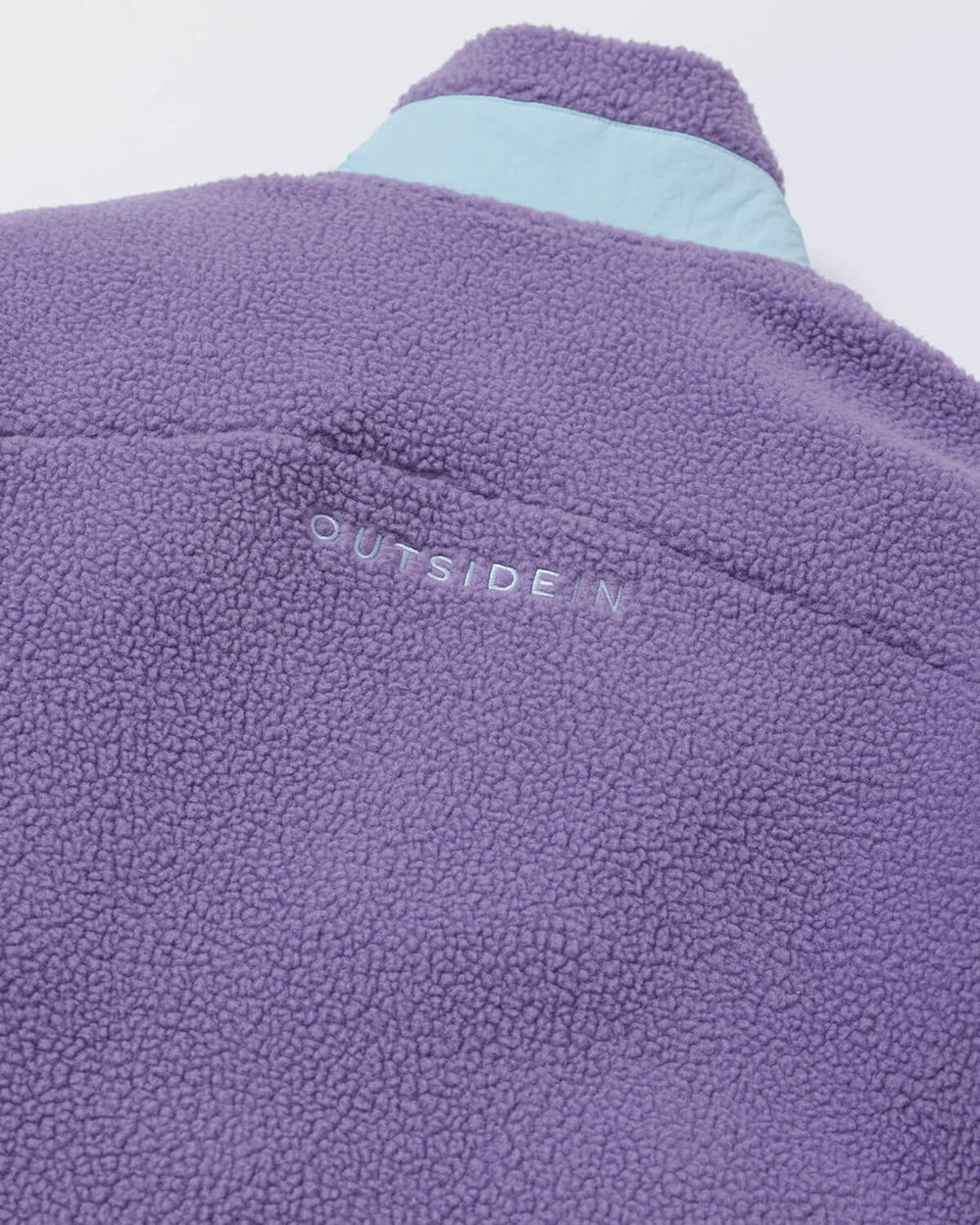 Meadow Button Up Borg Fleece Back Logo