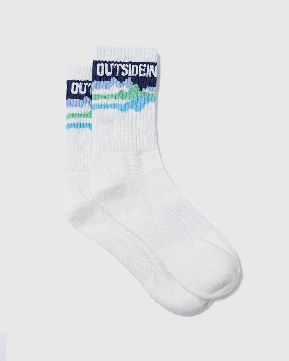 OutsideIn Multi Blue Cloud Dancer Socks