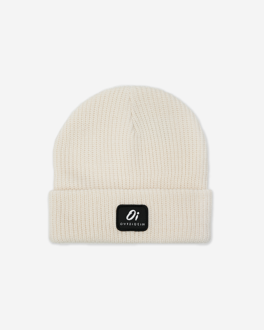 Off sales white beanie