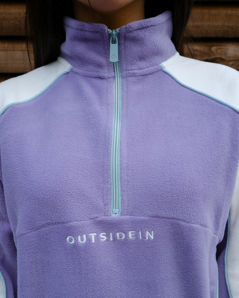 OutsideIn Lavender Sports Fleece close-up