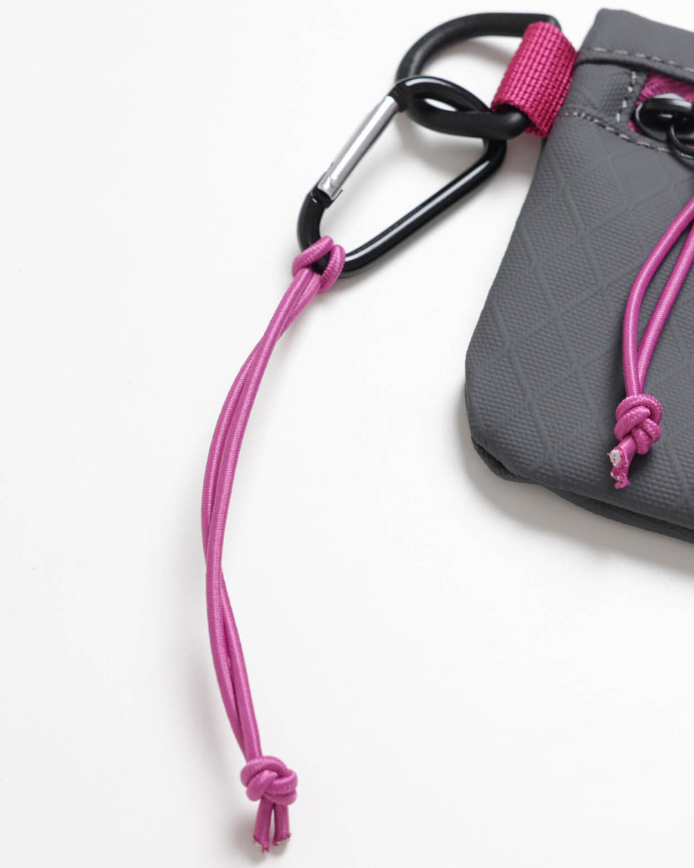 Close up of OutsideIn Light Charcoal Flat Pouch