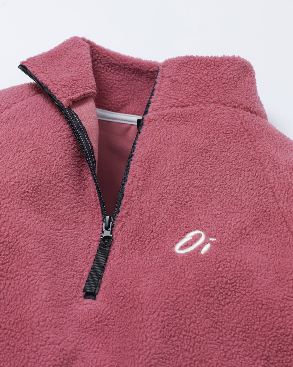 OutsideIn Unisex Raspberry Essential Fleece Close-up