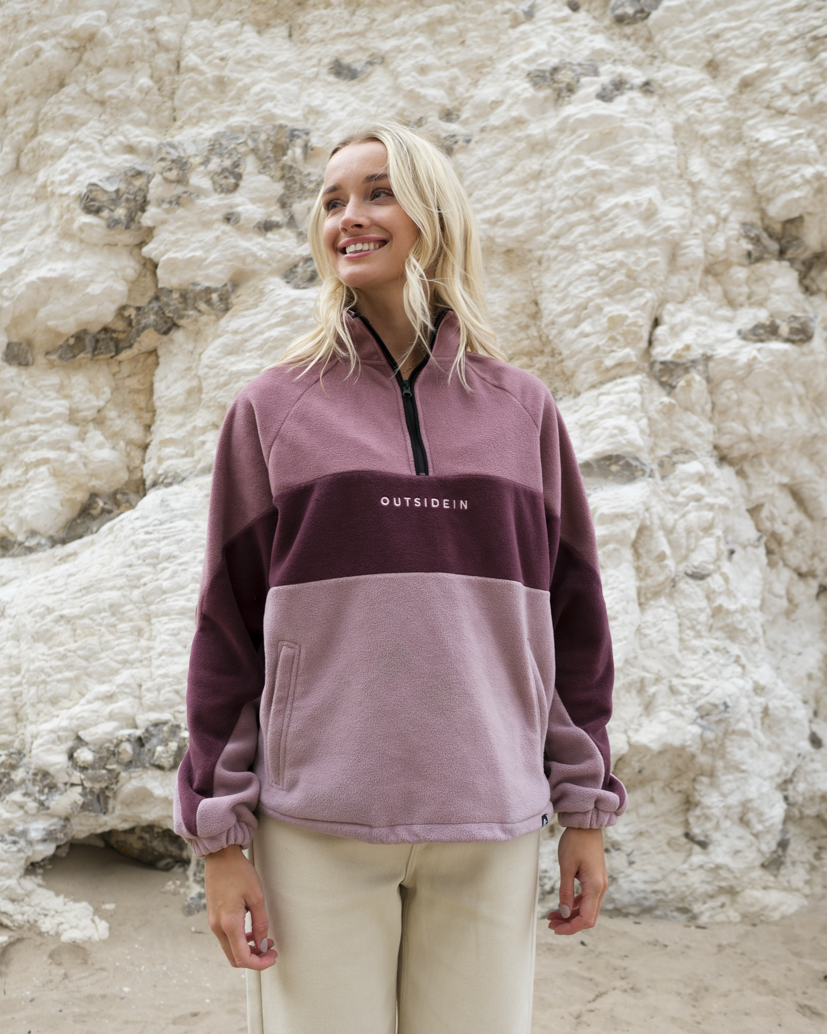 Deep Pink Fleece | Raspberry Band Fleece | OutsideIn