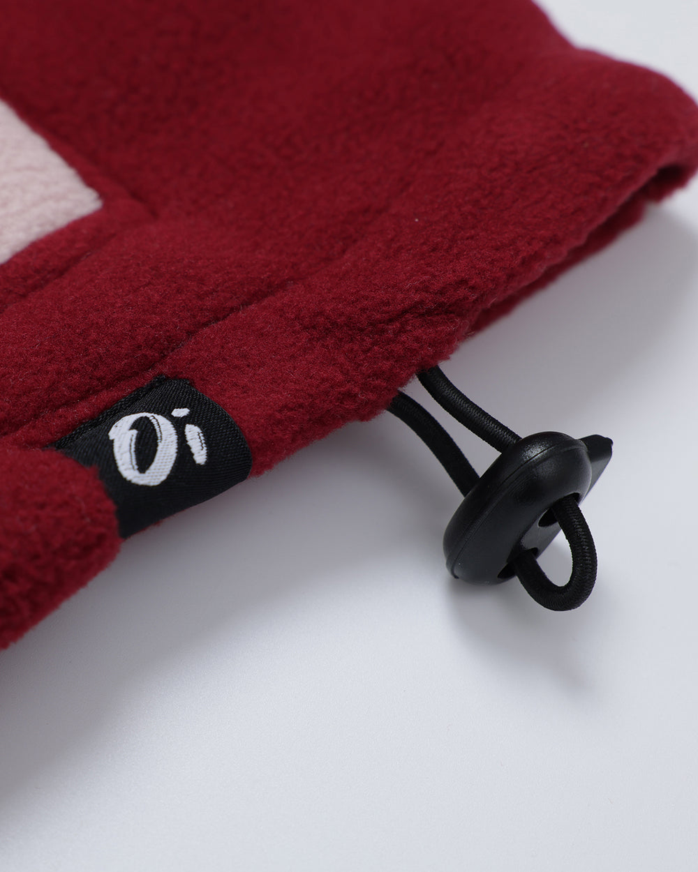 Close up of Wild Mulberry Pocket 1/2 zip Fleece on a white background