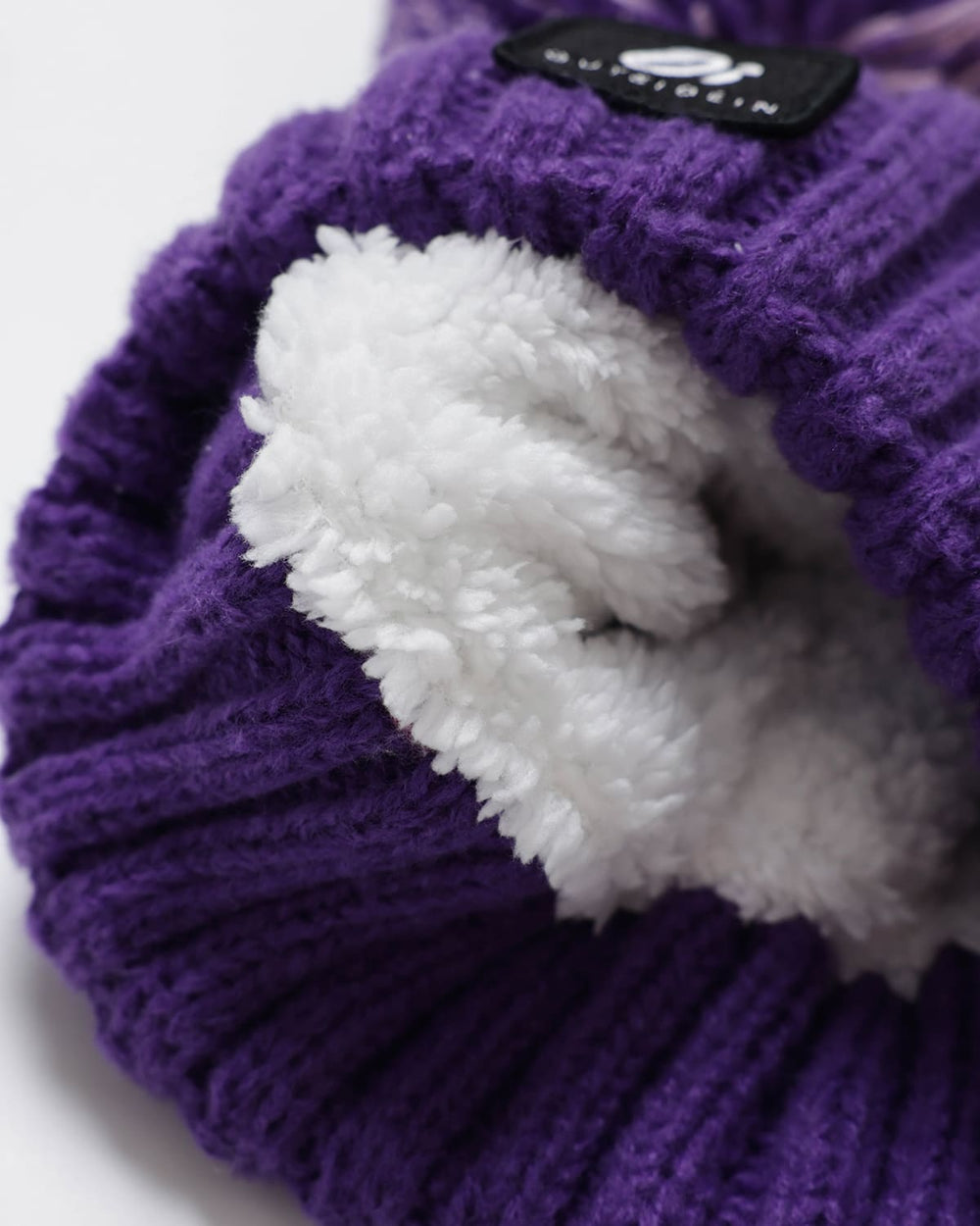Interior of OutsideIn Pom Pom hat