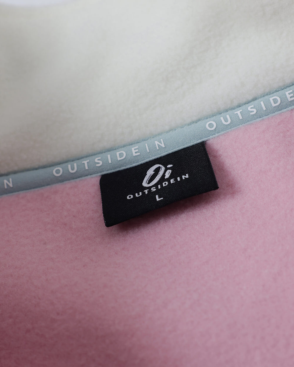 Pink & Blue Signature Pocket Fleece Neck Label