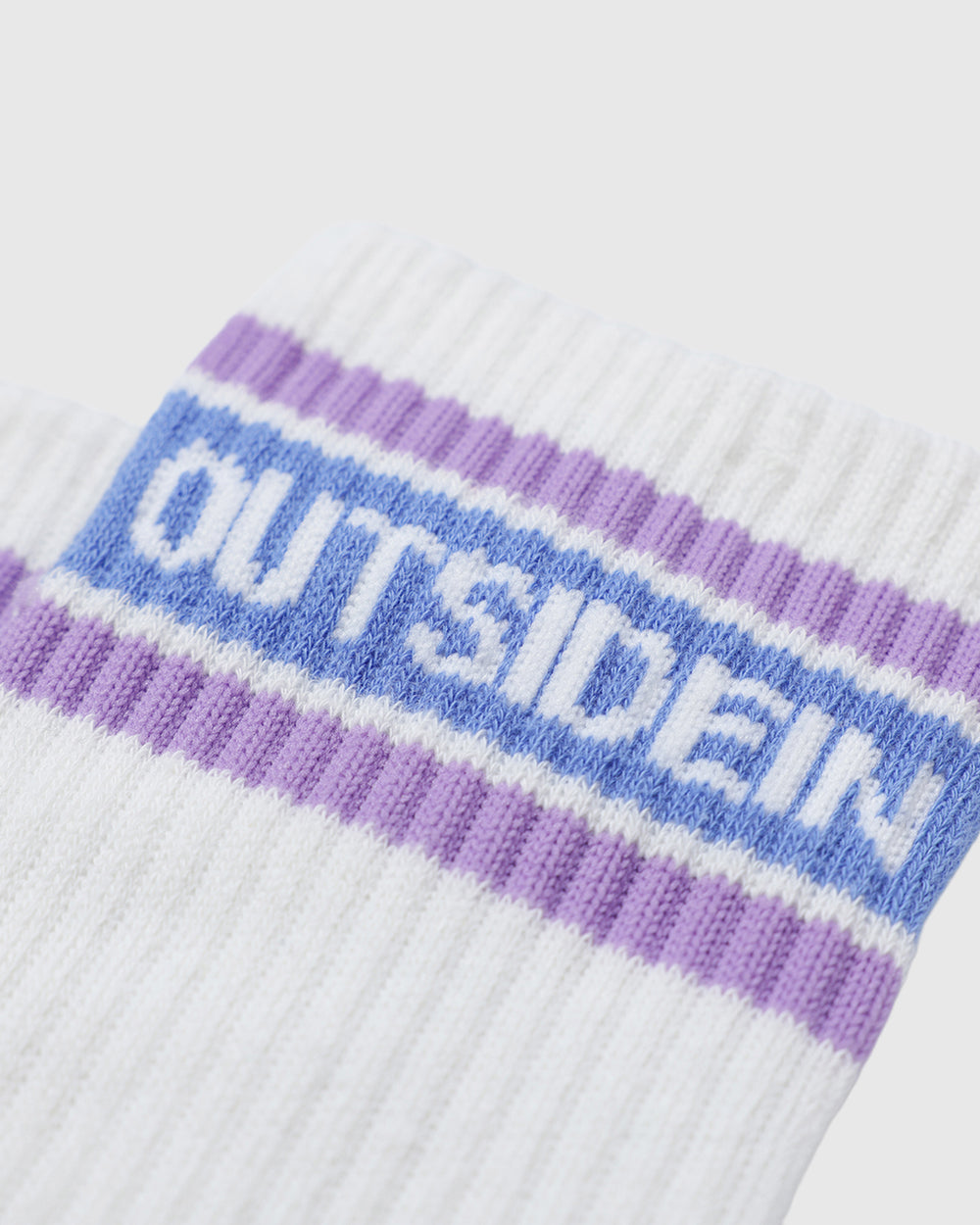 OutsideIn Purple Cloud Dancer Socks, close up view