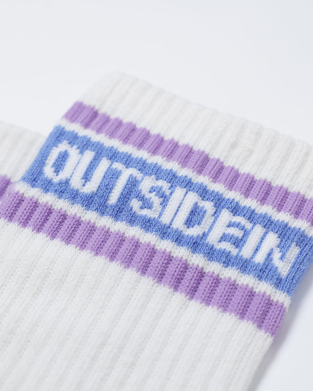 OutsideIn Purple socks, close view