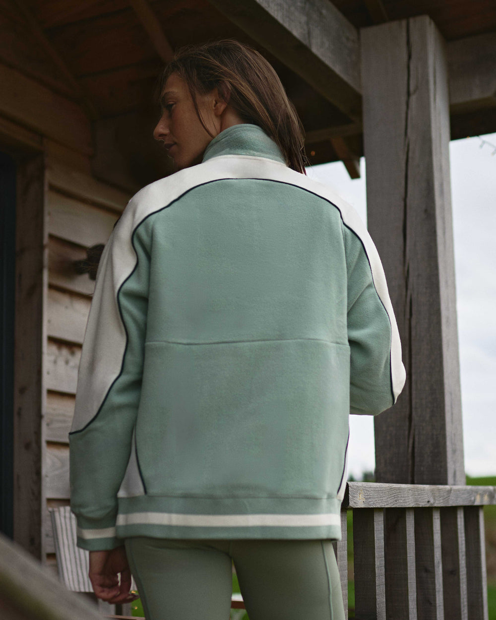 OutsideIn Sage Sports Fleece back view