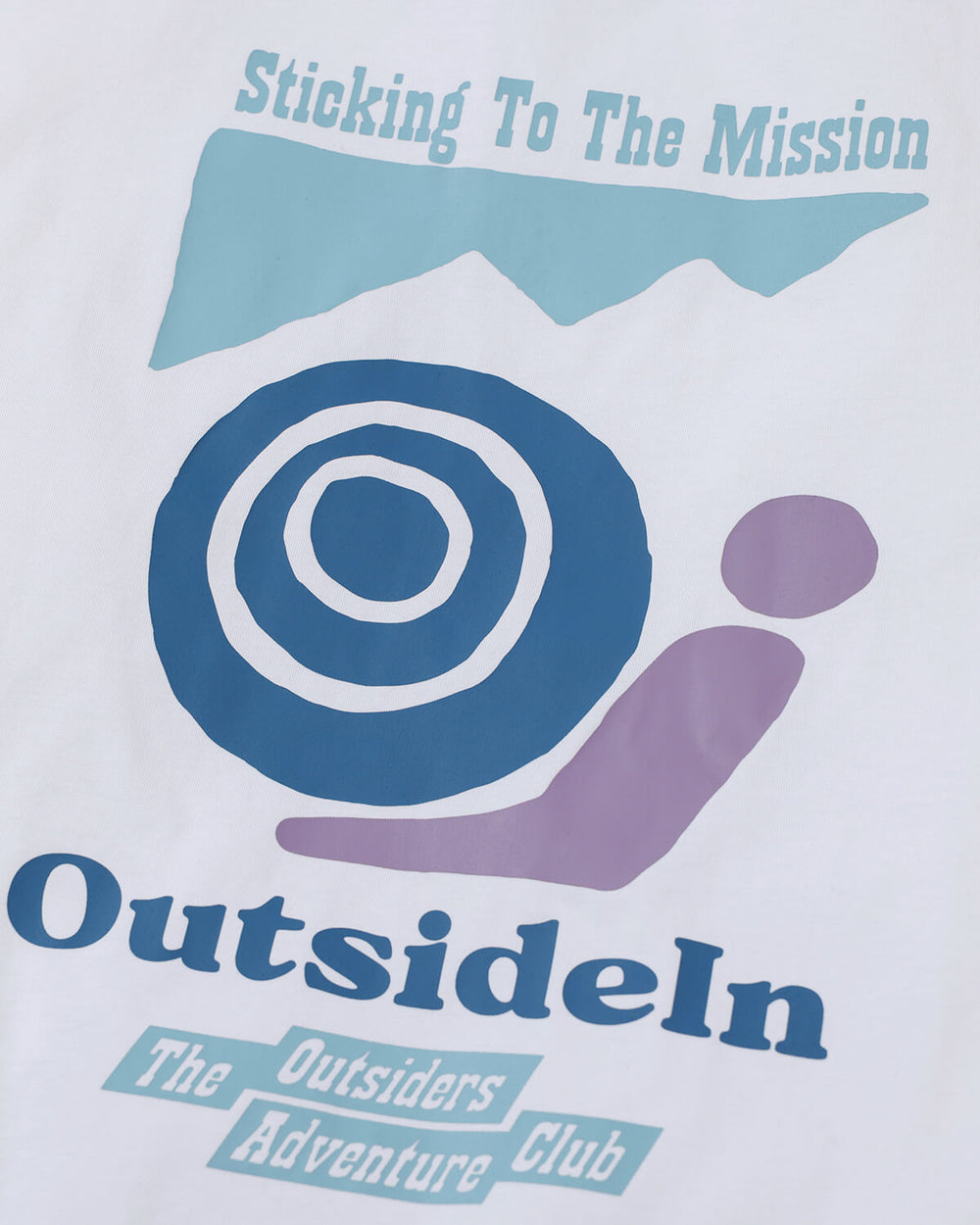 OutsideIn The Mission White T-Shirt Back Graphic