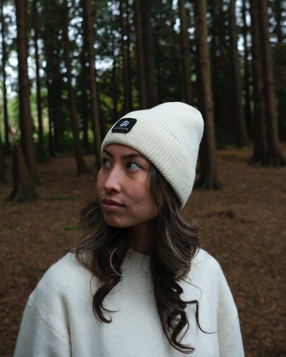 OutsideIn Vanilla_Ribbed_Beanie, Lifestyle photo2
