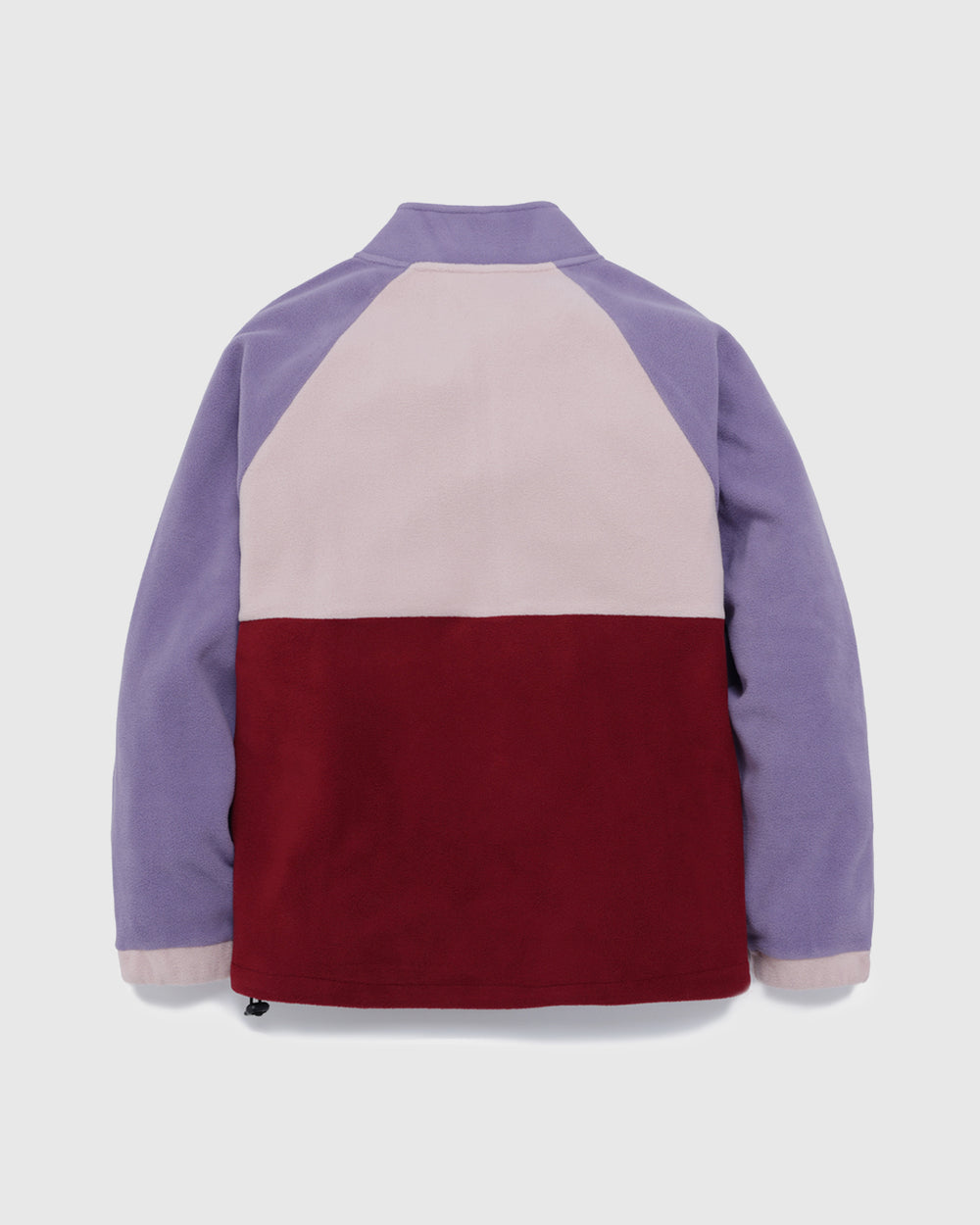 Wild Mulberry 1/2 Zip Pocket Fleece, back view