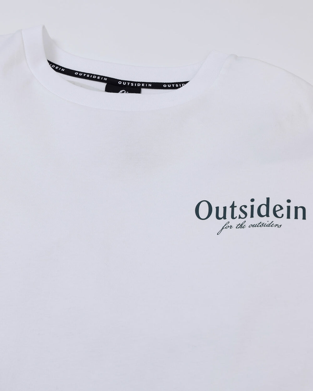 OutsideIn Wildflowers Emerge White Print T-shirt Front Close