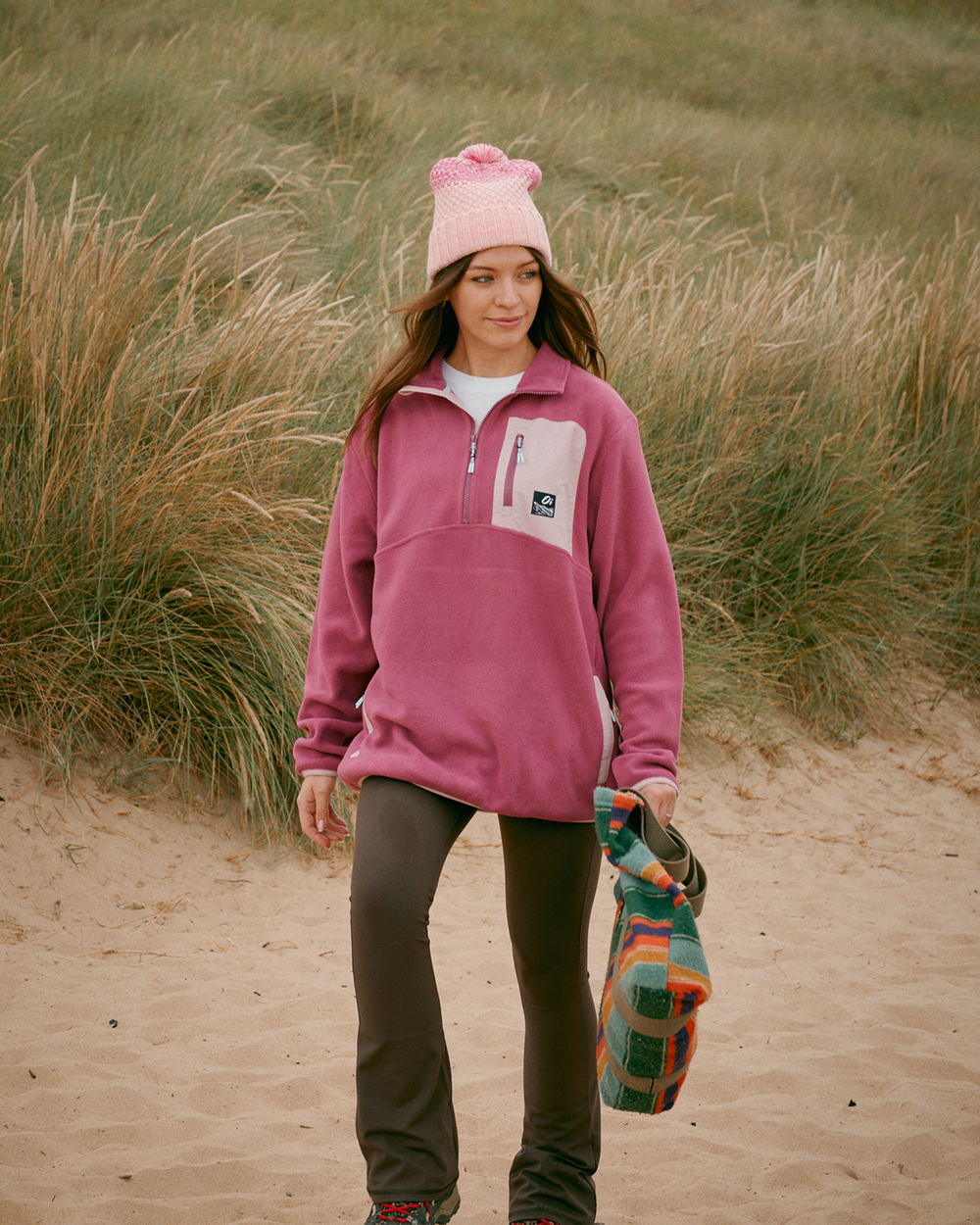 Berry & Rose Signature Pocket Fleece Lifestyle photograph