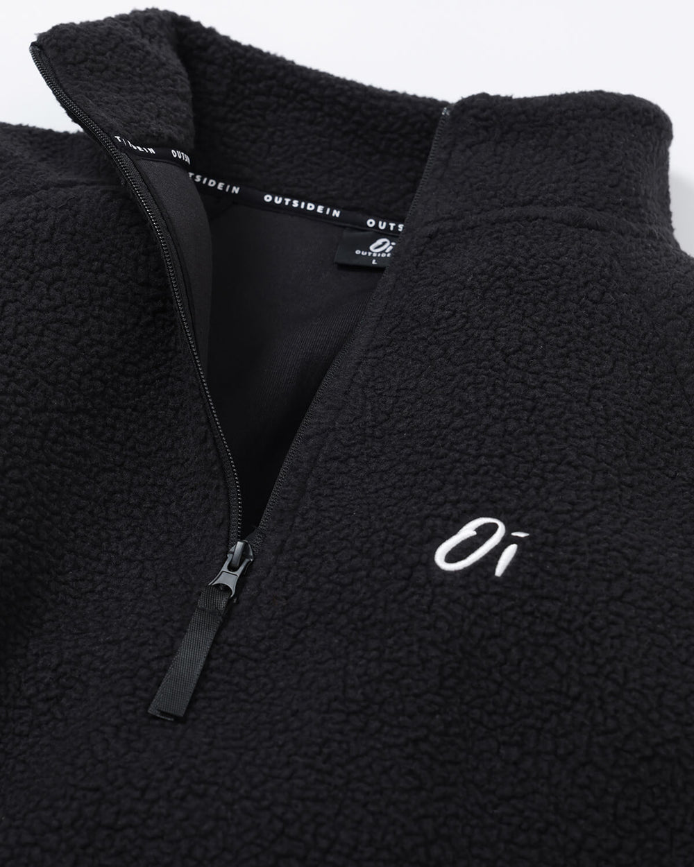 OutsideIn Black Essential Fleece flat lay