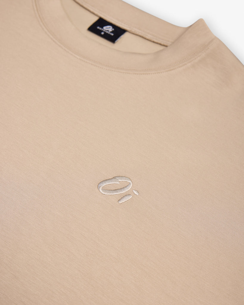 Women’s wheat cropped sweatshirt with 3/4 length cut