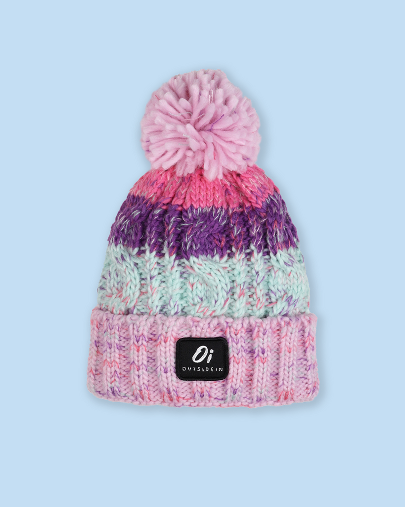 Anthology Collective Pom Pom Winter Hats for Toddlers and Kids Orange